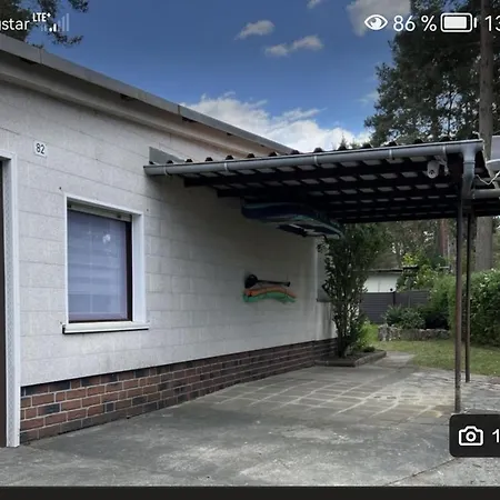 Waldbungalow Mit Wlan Und Terrasse In Seenähe-hund Willkommen Ferienhaus