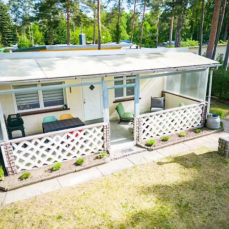 Waldbungalow Mit Wlan Und Terrasse In Seenaehe-hund Willkommen *
