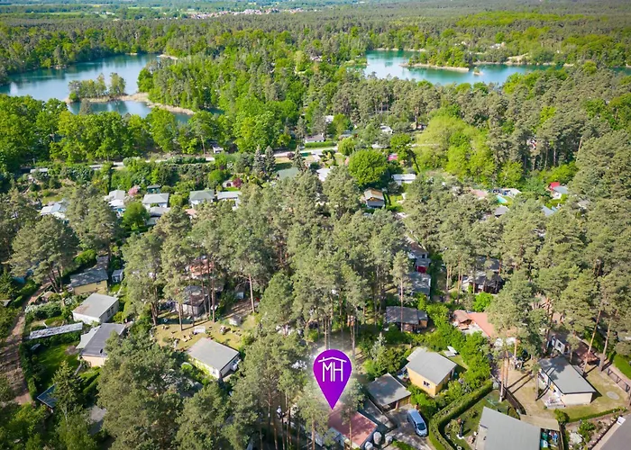 Waldbungalow Mit Wlan Und Terrasse In Seenaehe-hund Willkommen Gommern