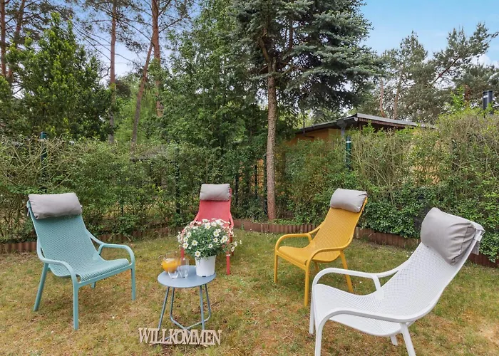 Waldbungalow Mit Wlan Und Terrasse In Seenaehe-hund Willkommen Feriehus